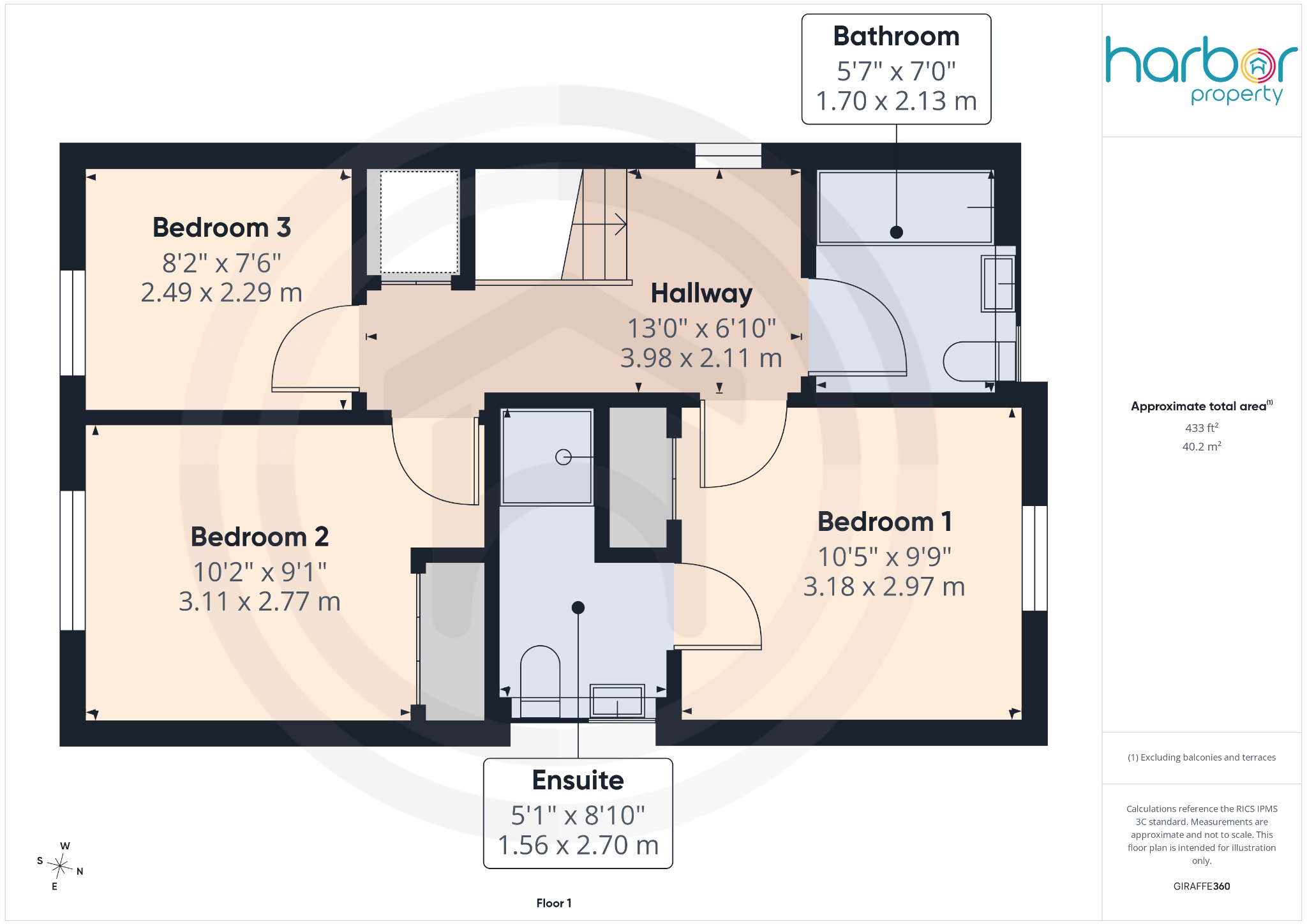 44 Longwalk Crescent, Glenboig, North Lanarkshire floorplan
