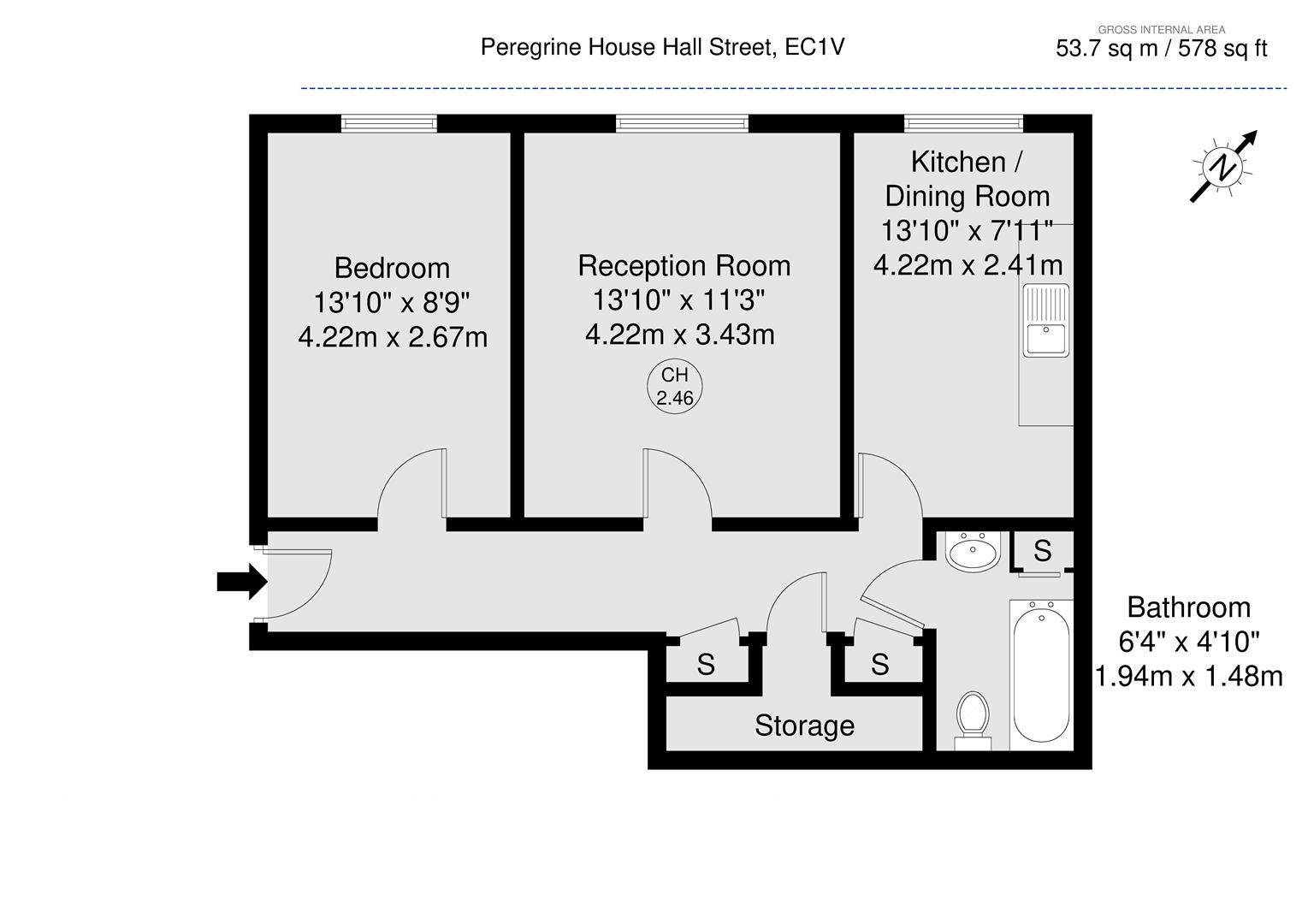 Hall Street, London floorplan
