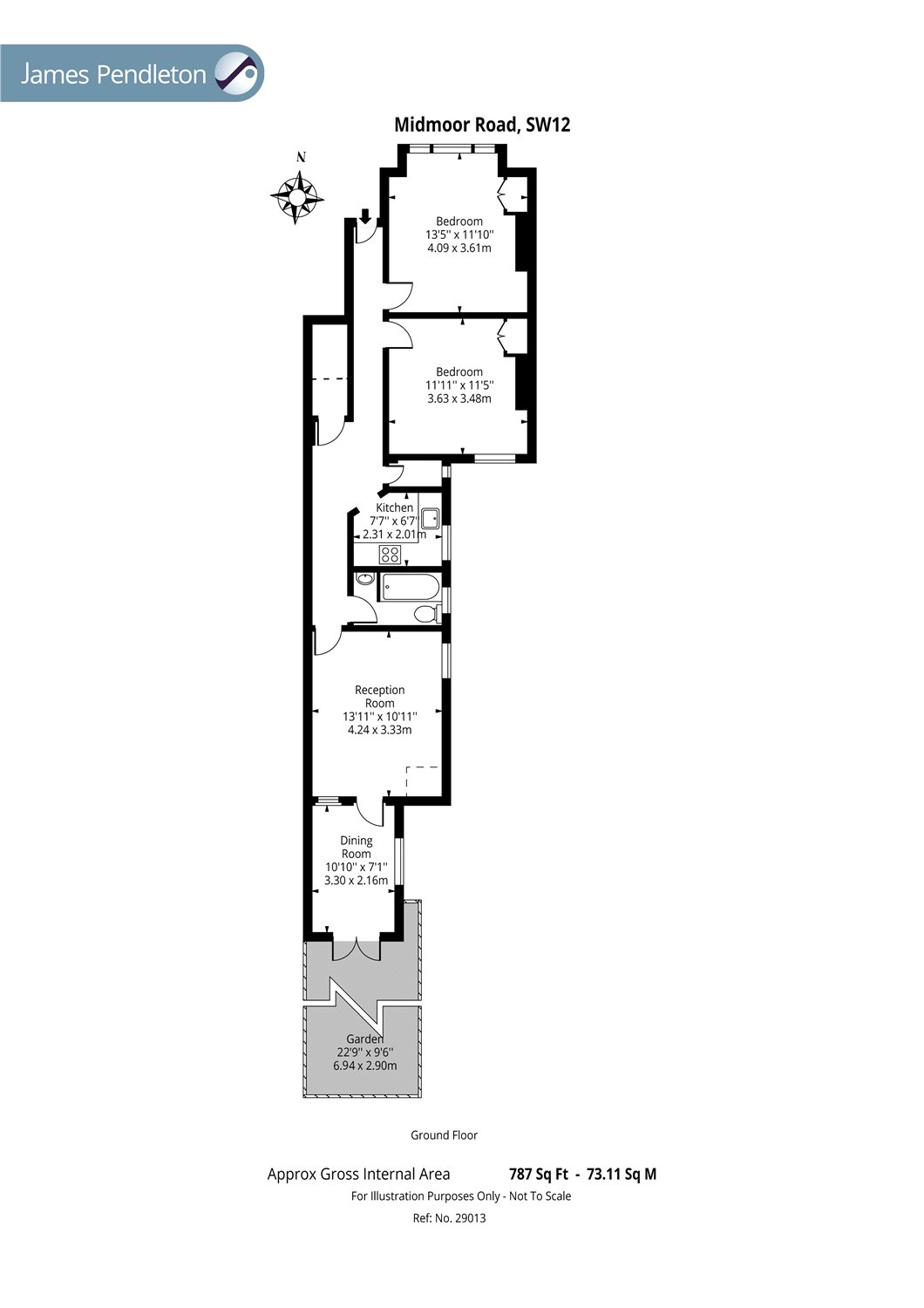 2 Bedrooms Flat to rent in Midmoor Road, Balham, London SW12