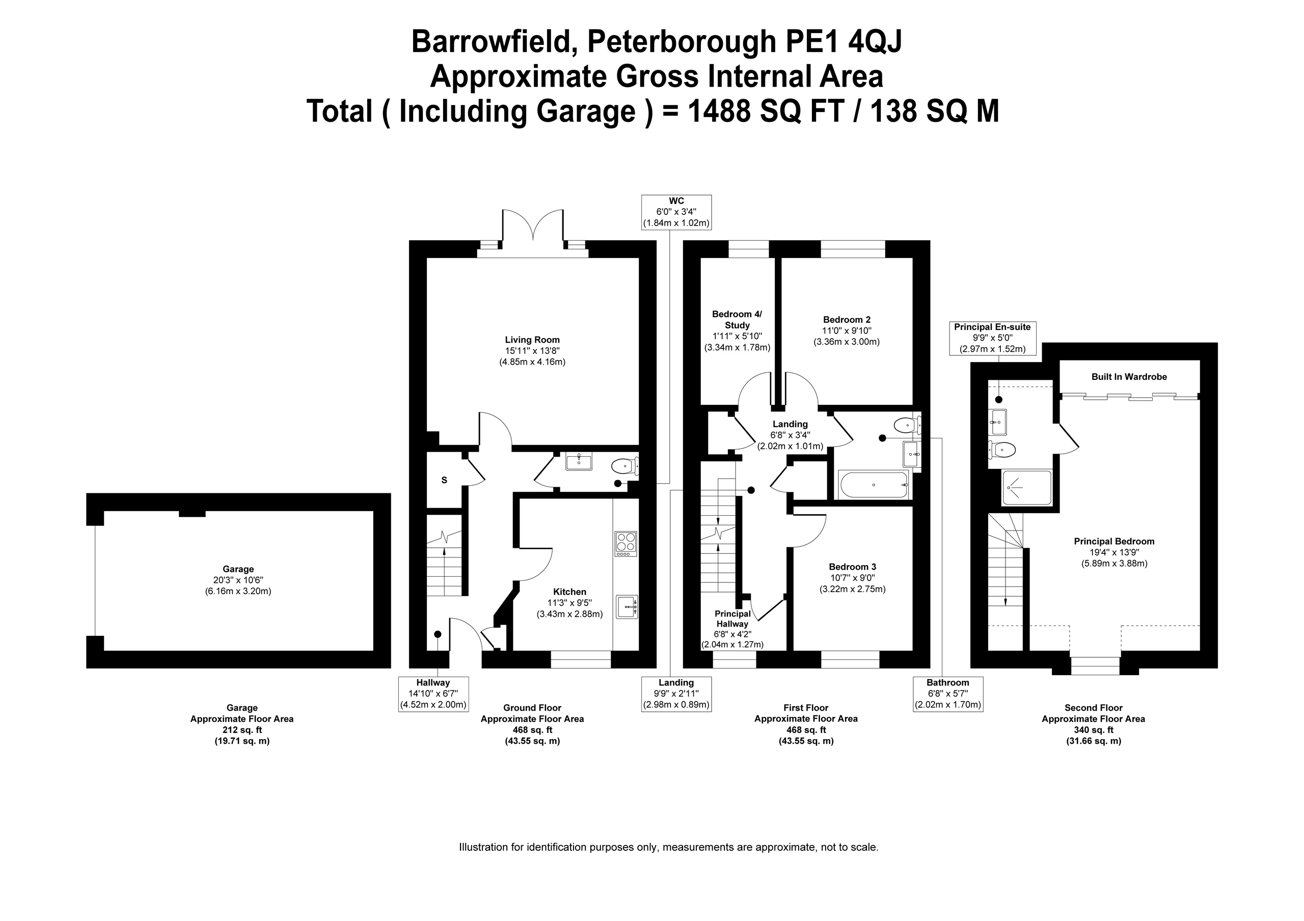 55, Barrowfield Drive, Stamford floorplan