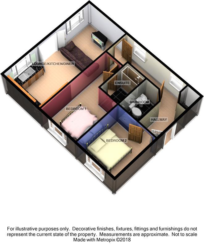 Flat 18, West Point, Northumberland Street, Darlington floorplan