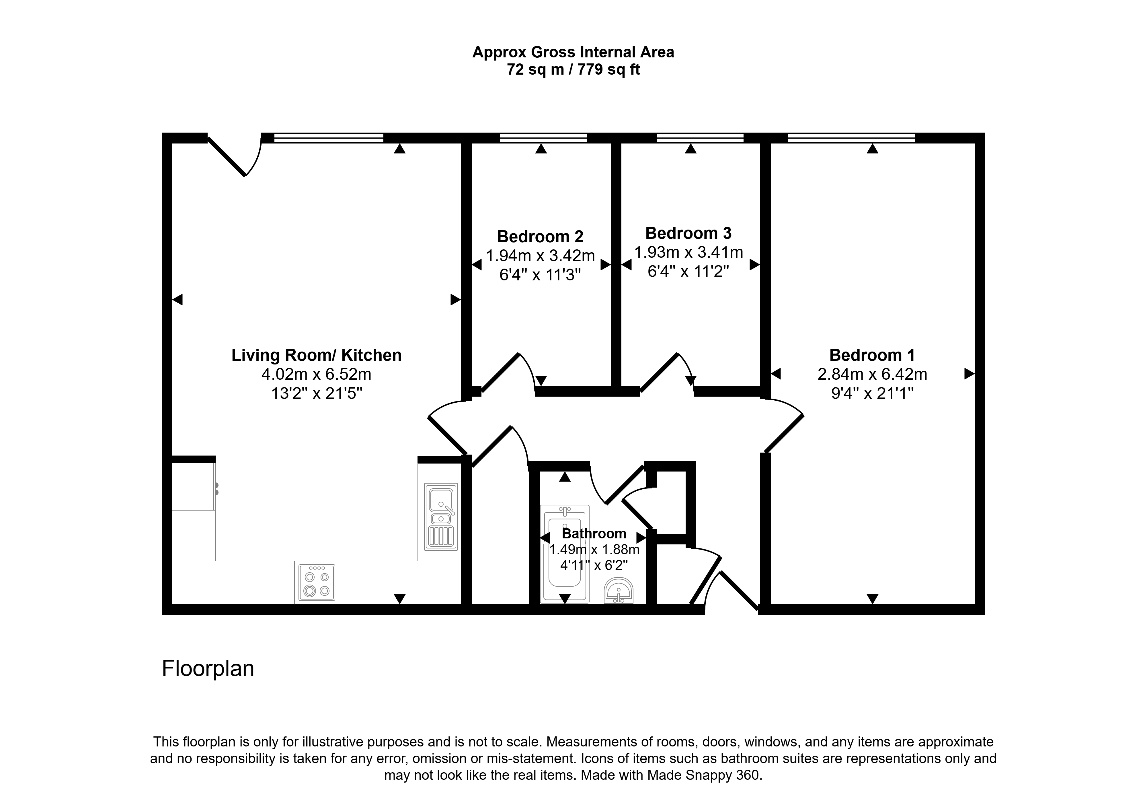 14 Gilpin House, Claymond Court, Stockton-on-Tees floorplan