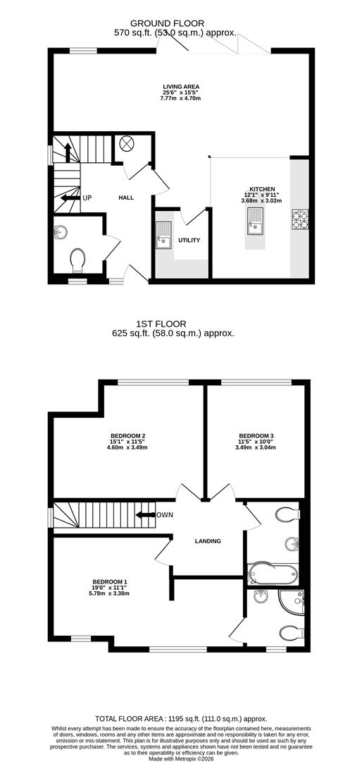 4, Southside Close, Uxbridge floorplan
