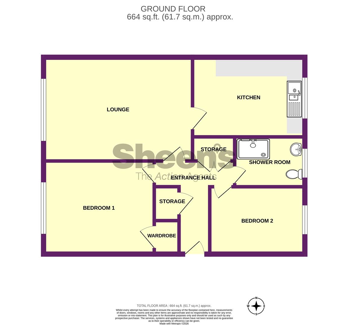 Flat 6 Turpins Court, 291, Holland Road, Holland-on-Sea floorplan