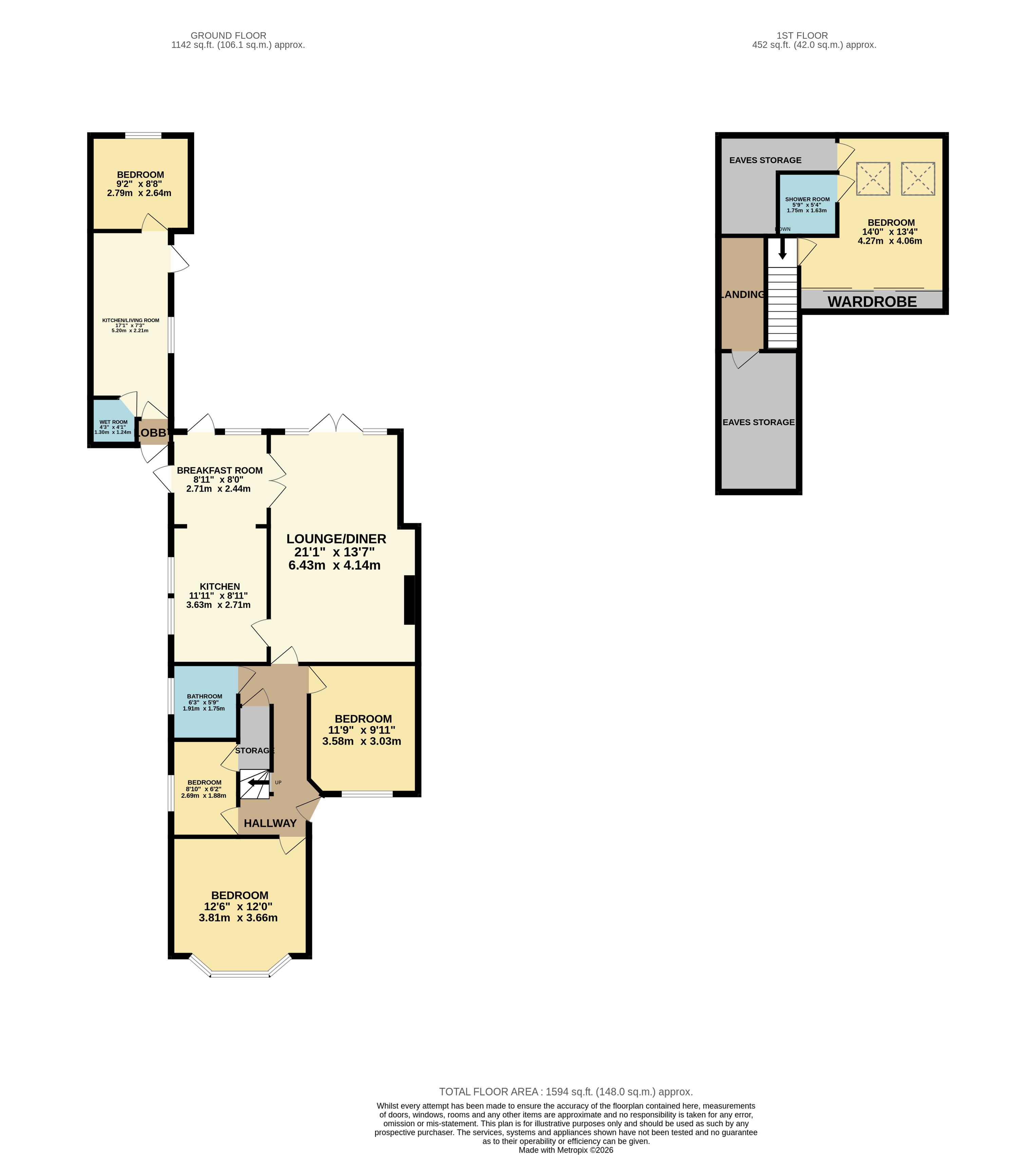 255, Runley Road, Bedfordshire floorplan