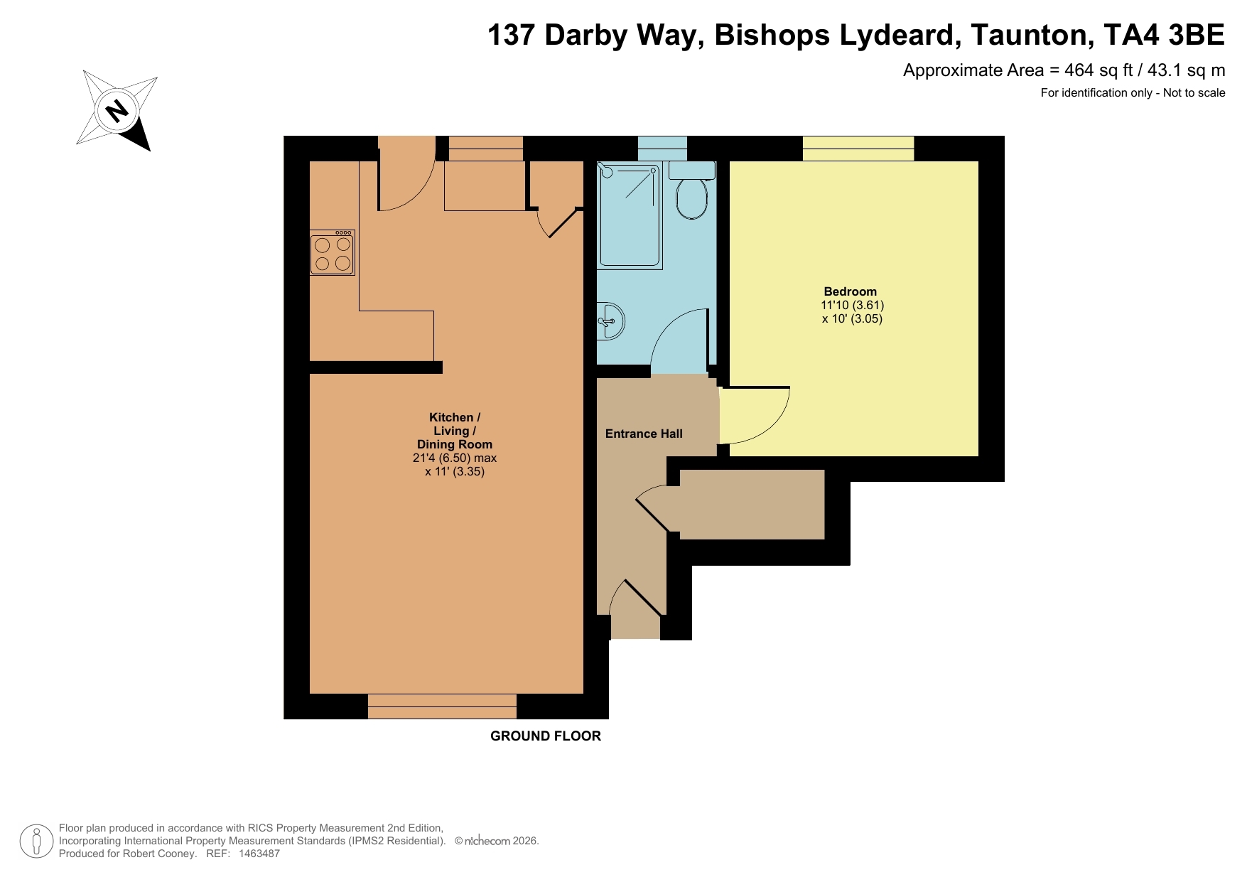 137 Darby Way, Taunton floorplan
