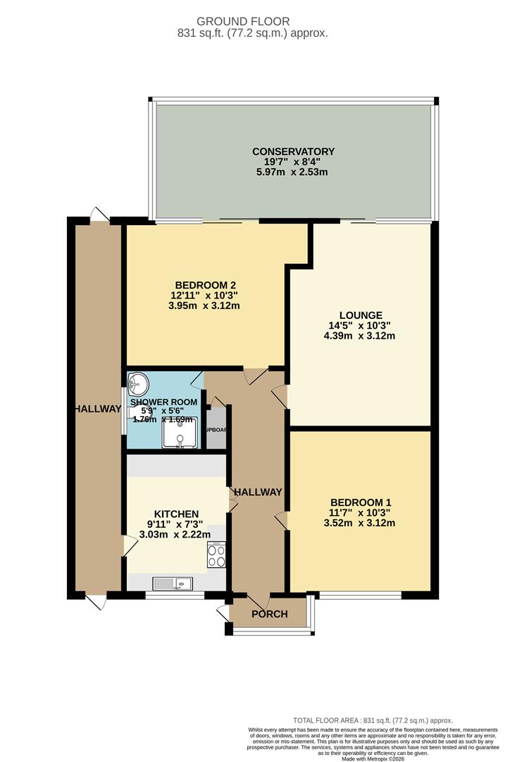 10, Jay Close, Eastbourne floorplan