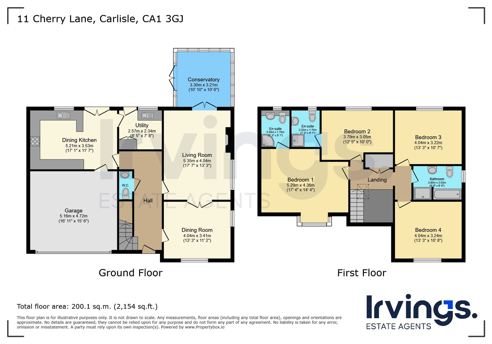 11, Cherry Lane, Carlisle floorplan