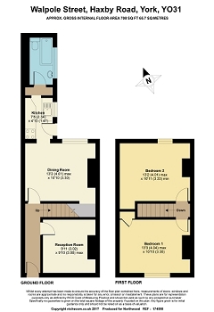 2 Bedrooms Terraced house to rent in Walpole Street, Haxby Road YO31