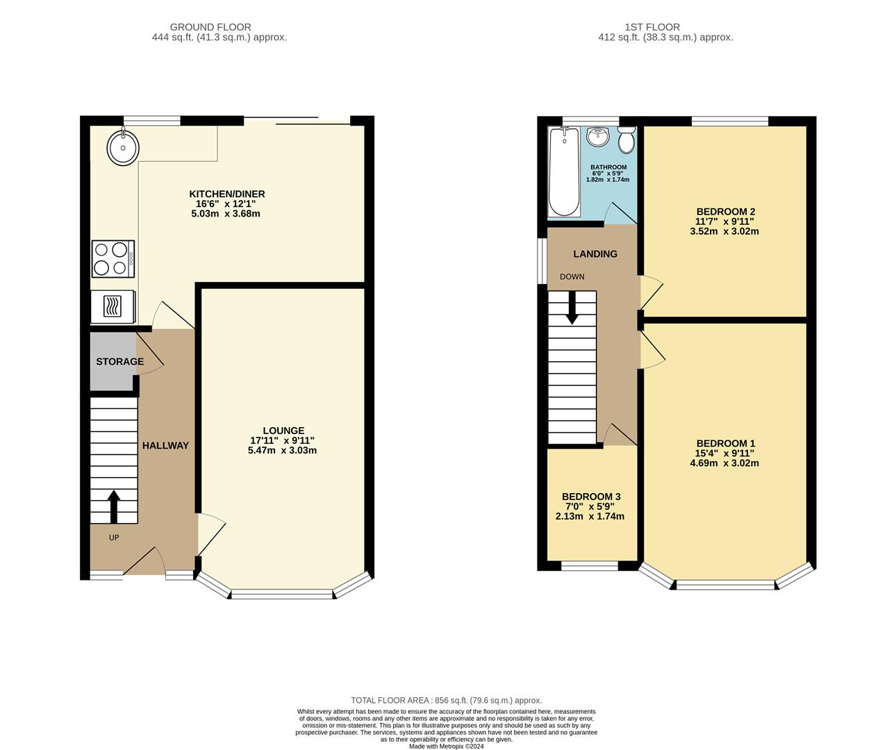 10, Seaford Road, Leicester floorplan