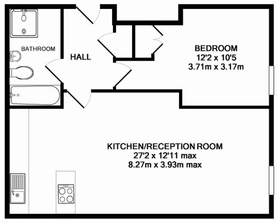 1 Bedrooms Flat to rent in Worplesdon Road, Guildford GU2