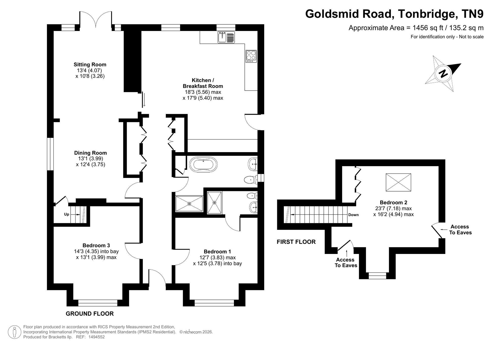 73a Goldsmid Road, Tonbridge floorplan
