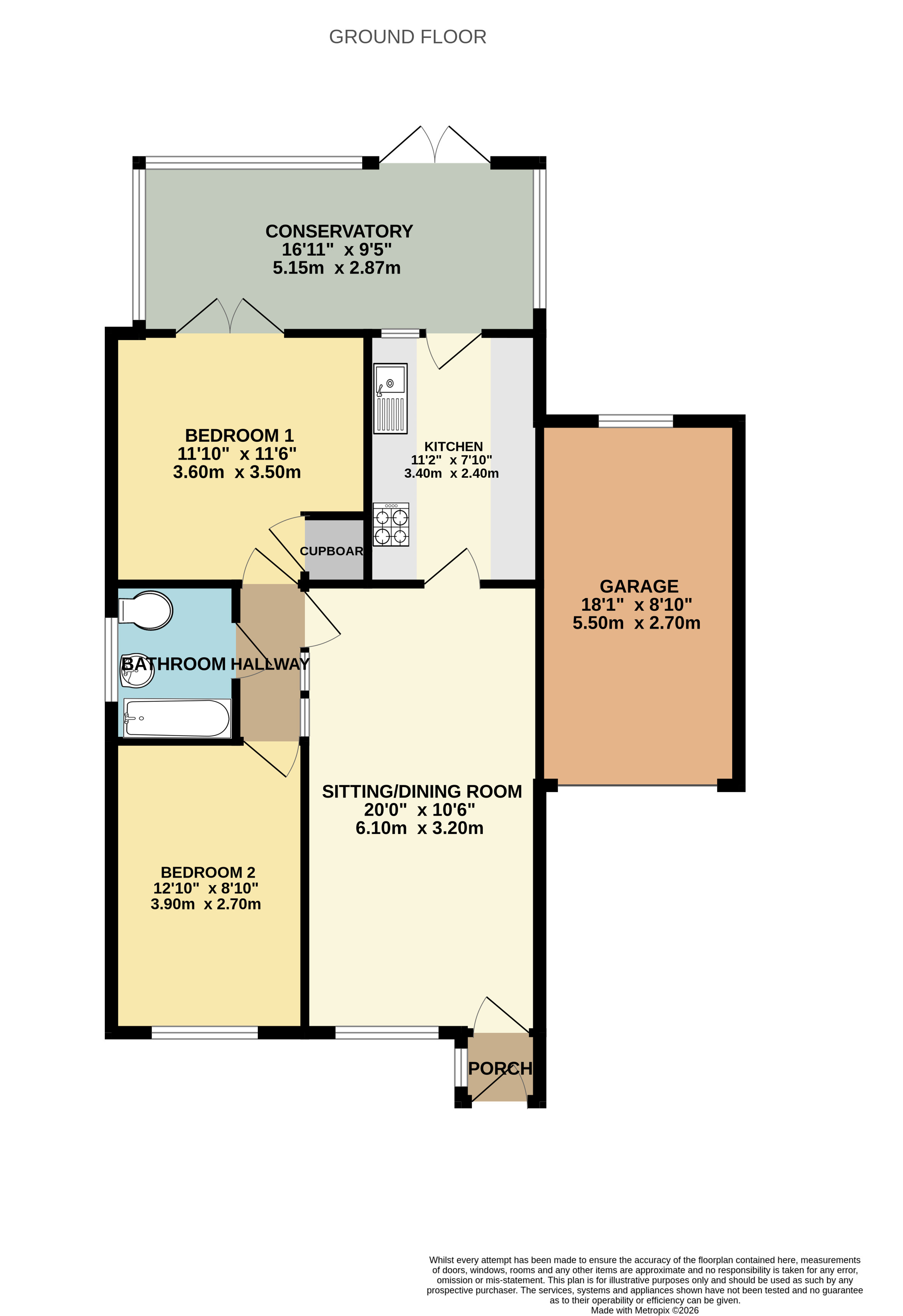 10, Blair Close, New Milton floorplan