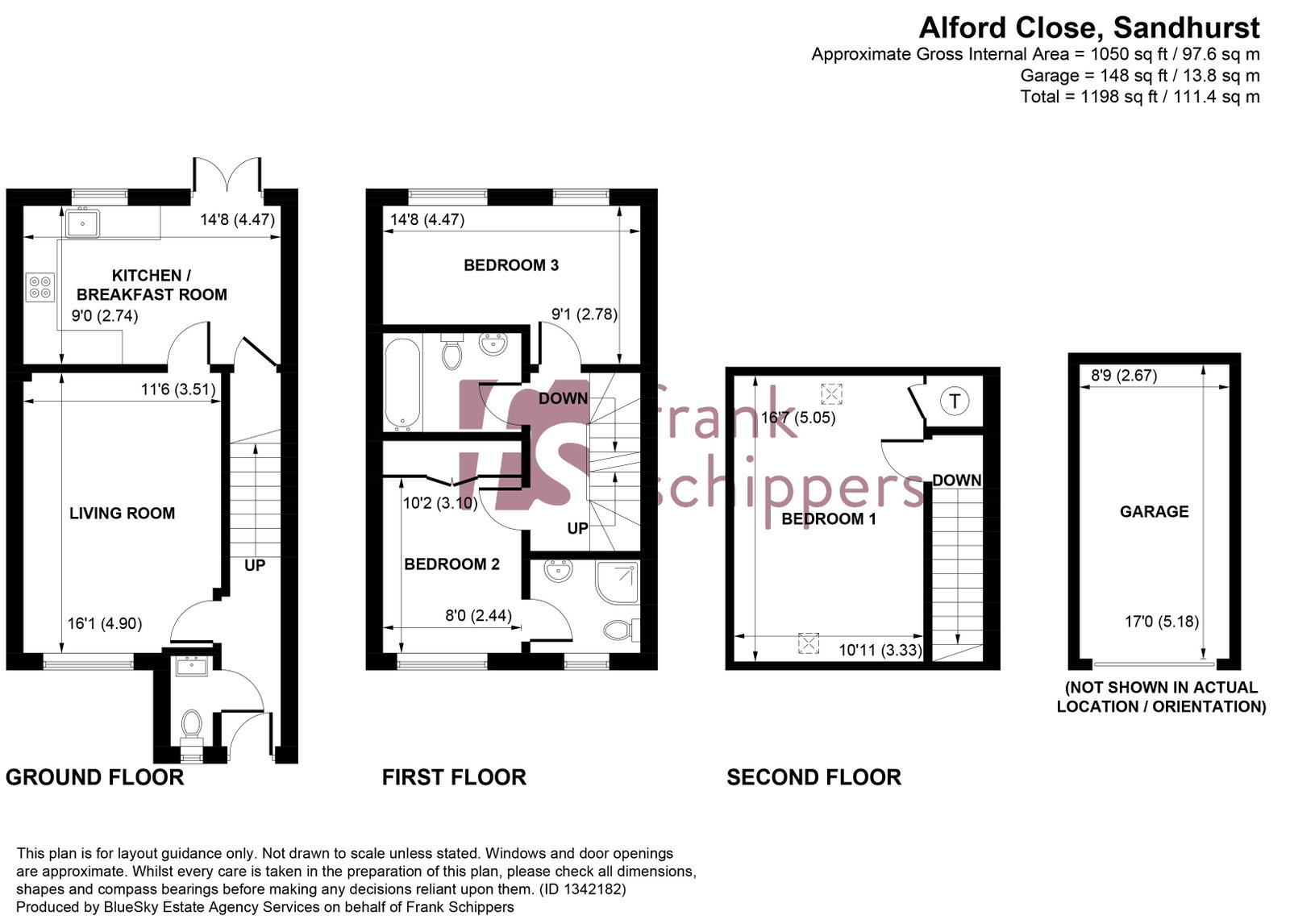 2, Alford Close, Sandhurst floorplan