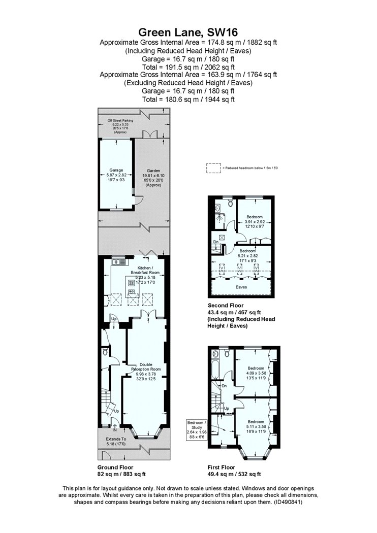 147, Green Lane, London floorplan