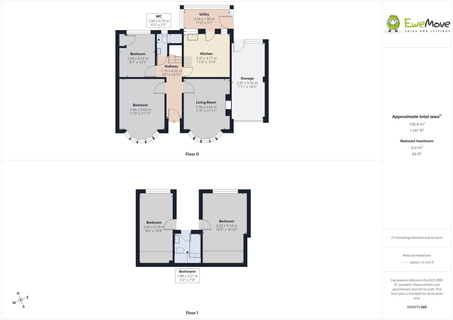 53, Almsford Drive, York floorplan
