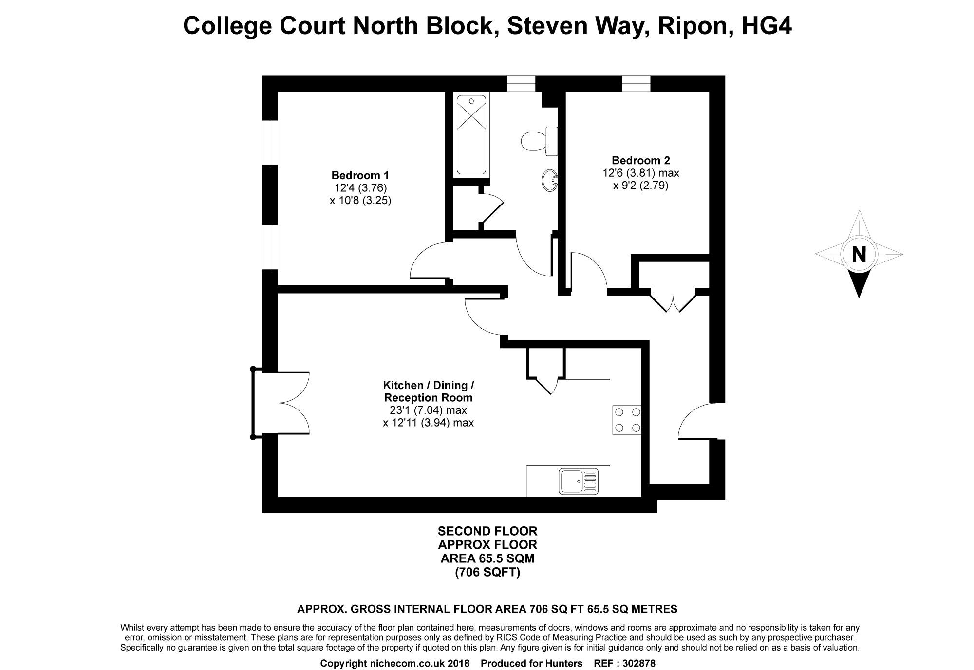 2 Bedrooms Flat for sale in Steven Way, Ripon HG4