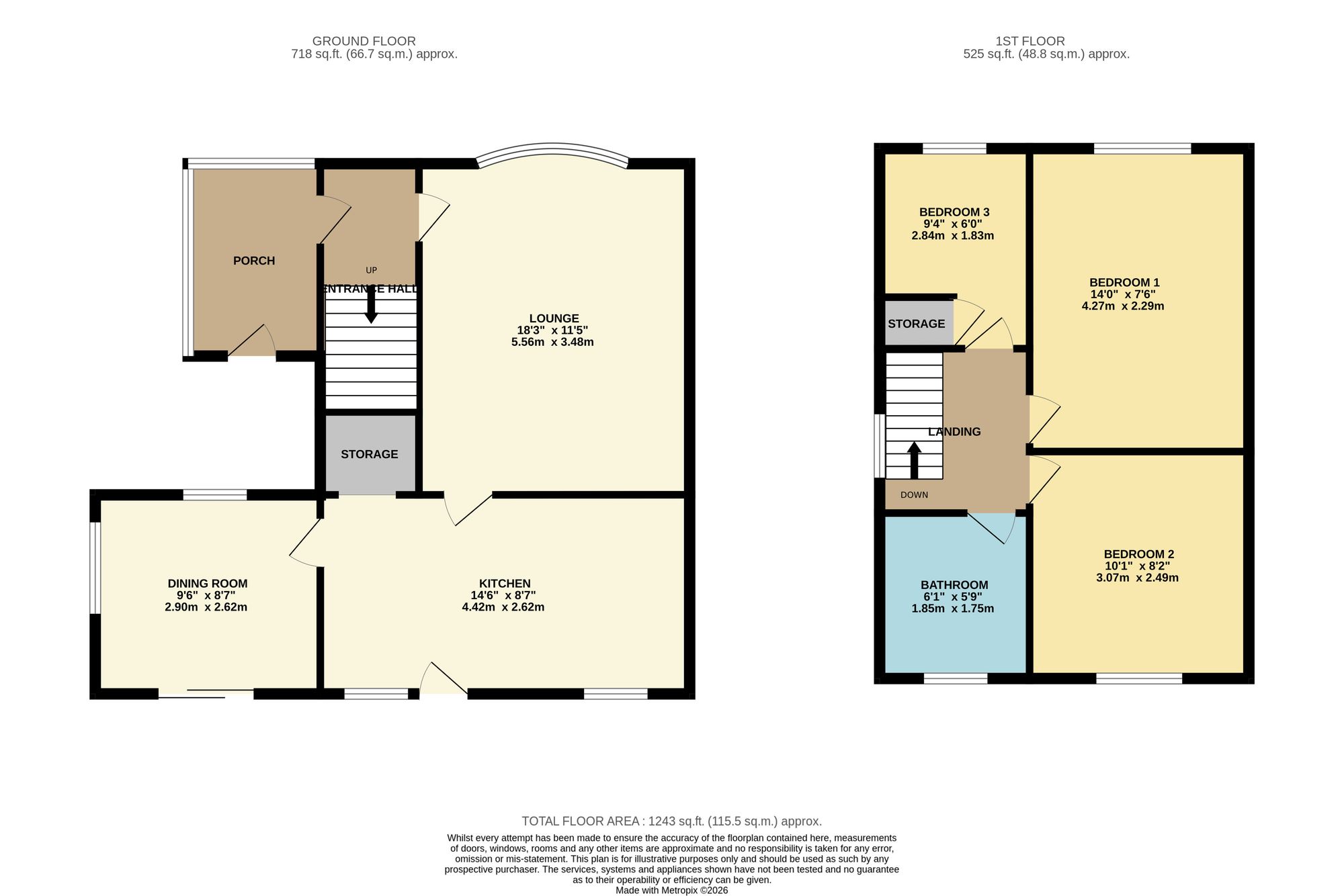 10 Broomfield Close, Bolton floorplan