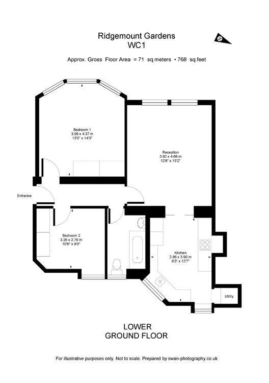 2 Bedrooms Flat to rent in Ridgmount Gardens, Bloomsbury WC1E