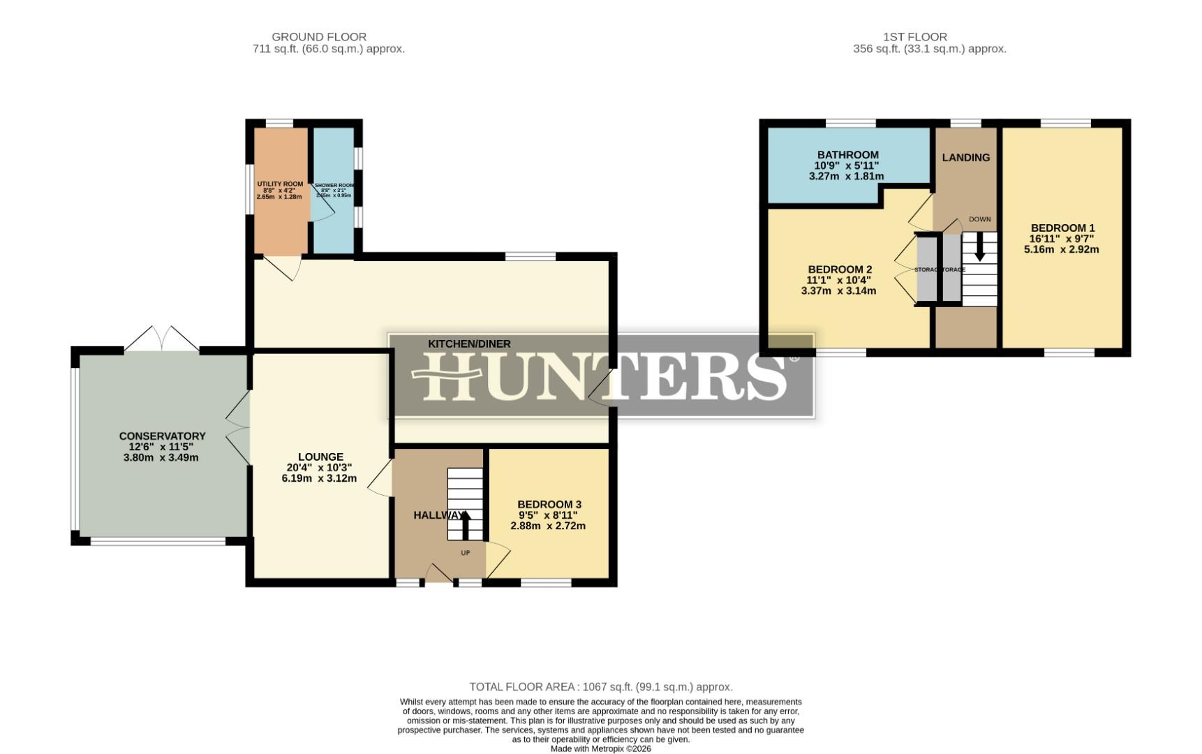 3, Dorset Close West, Scunthorpe floorplan