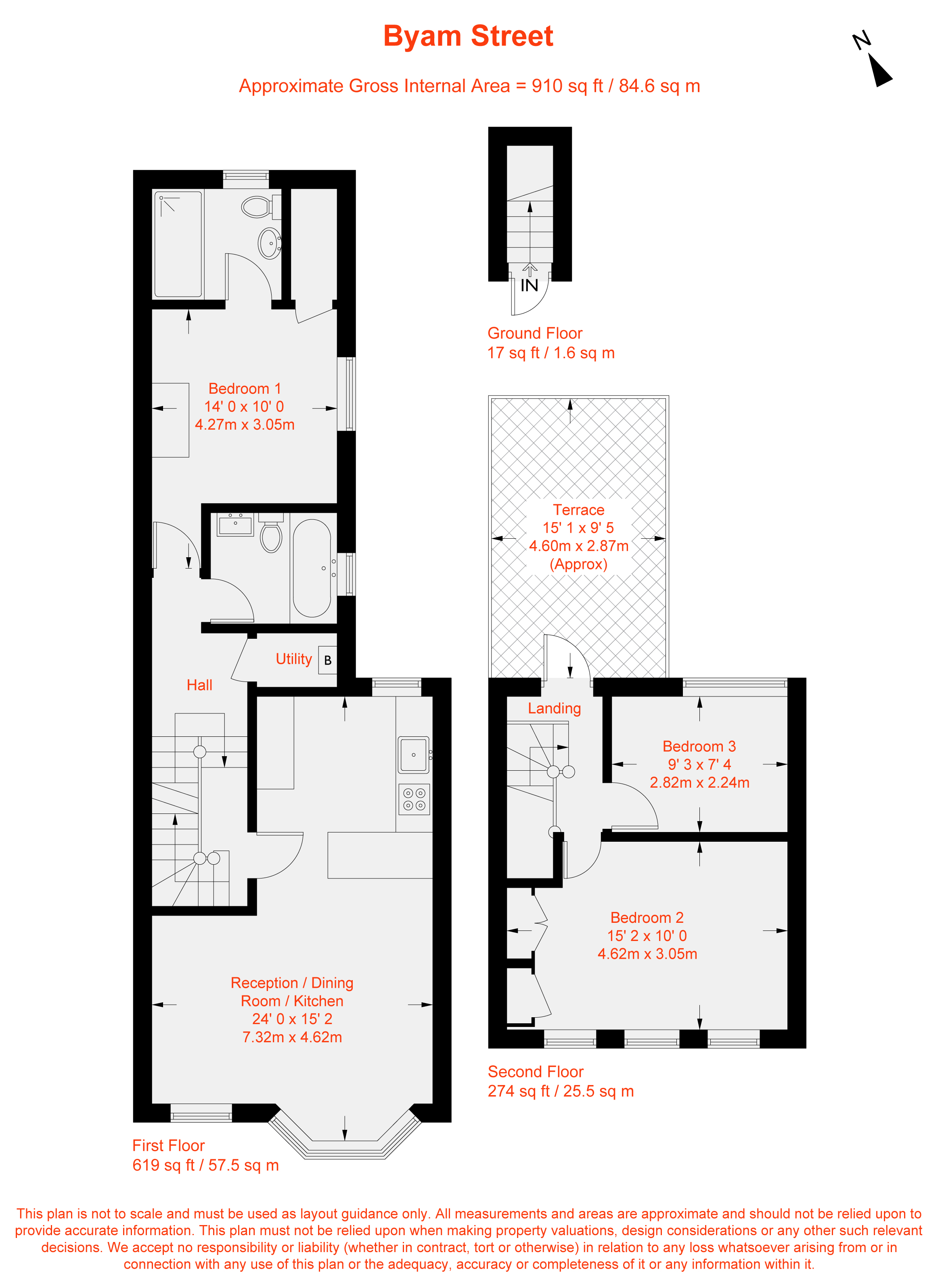 TFF, 23, Byam Street, London floorplan