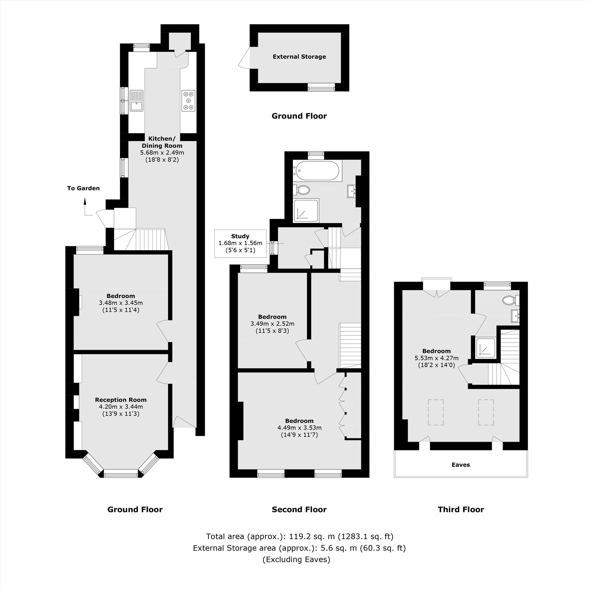 3, Hearne Road, London floorplan