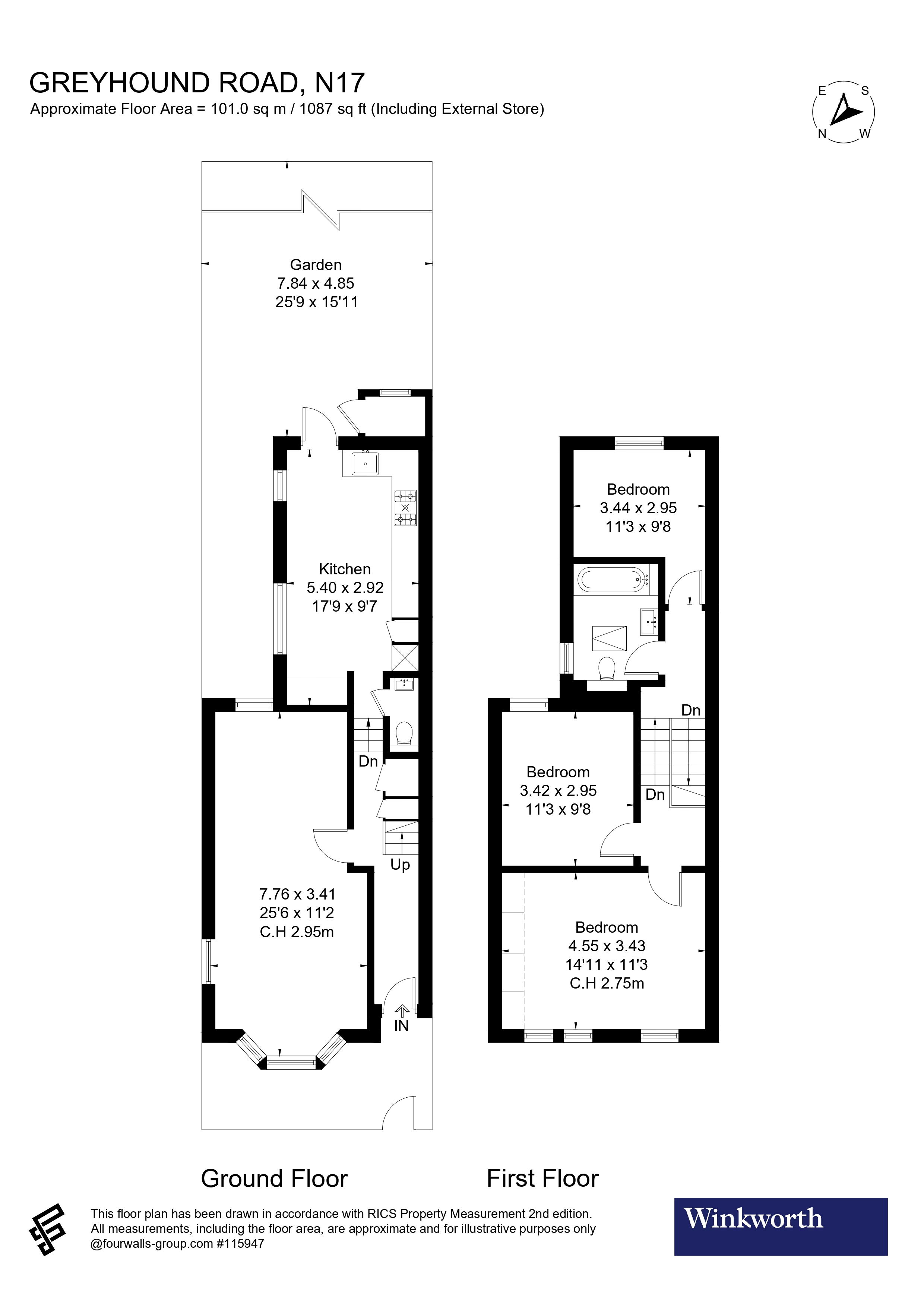 Greyhound Road, London floorplan