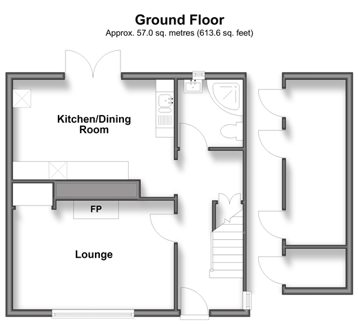 Guillod Cottages Graffham, Petworth floorplan