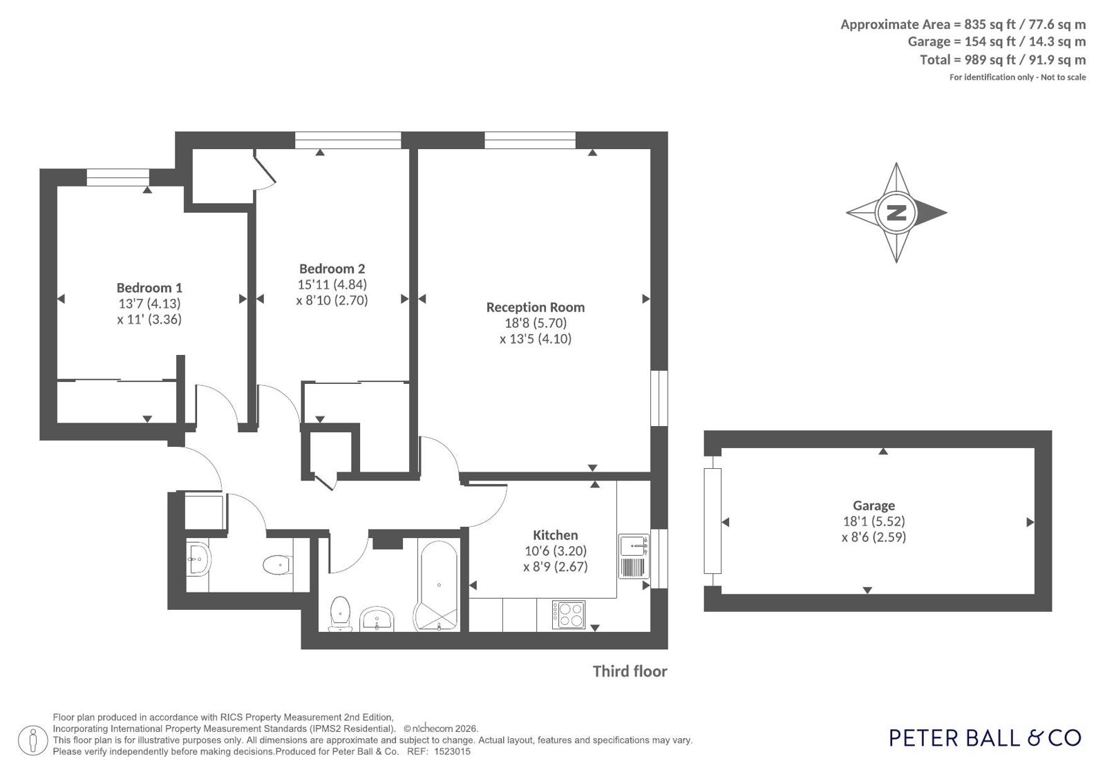 12a, Withyholt Court, Cheltenham floorplan