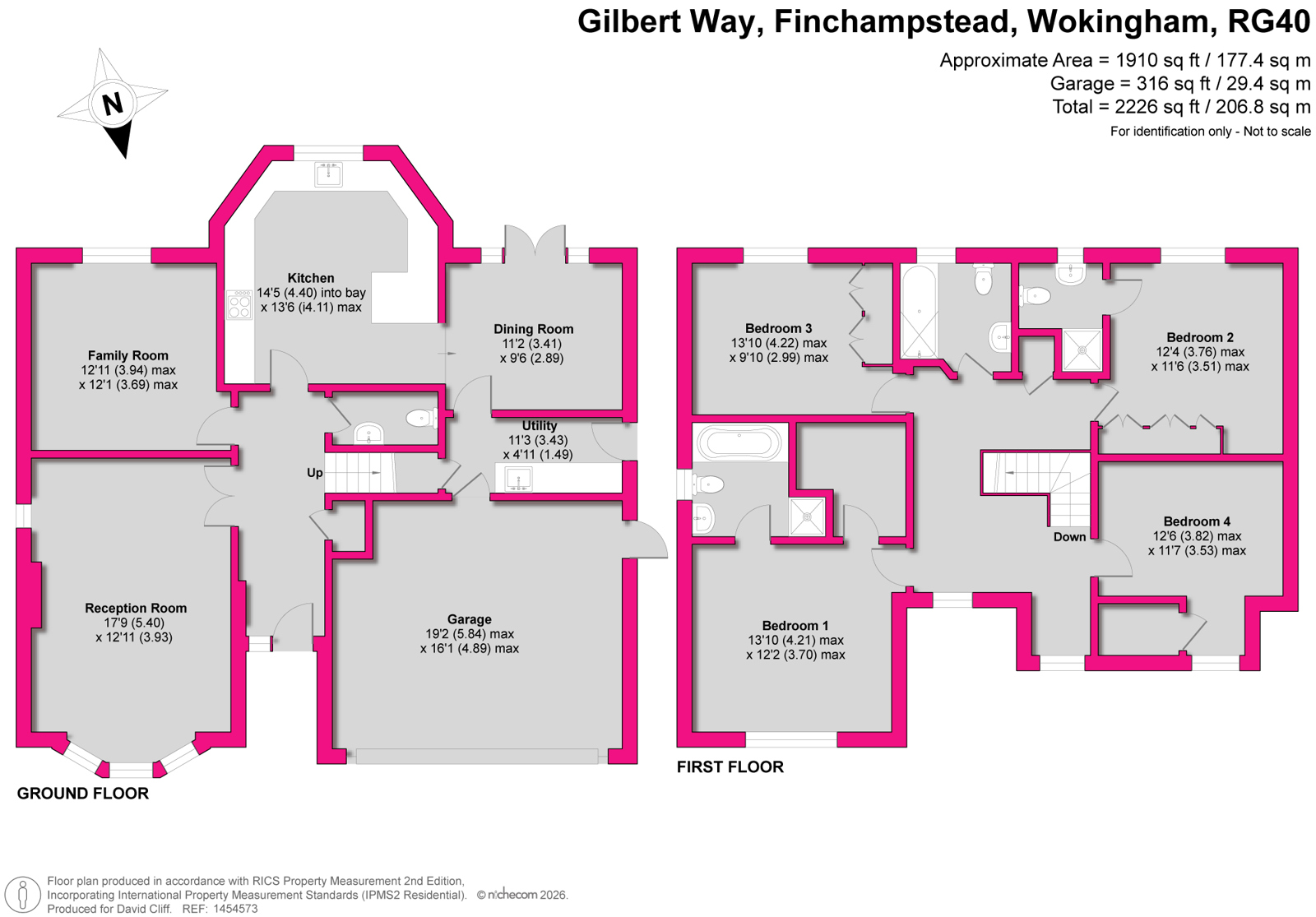 16, Gilbert Way, Wokingham floorplan