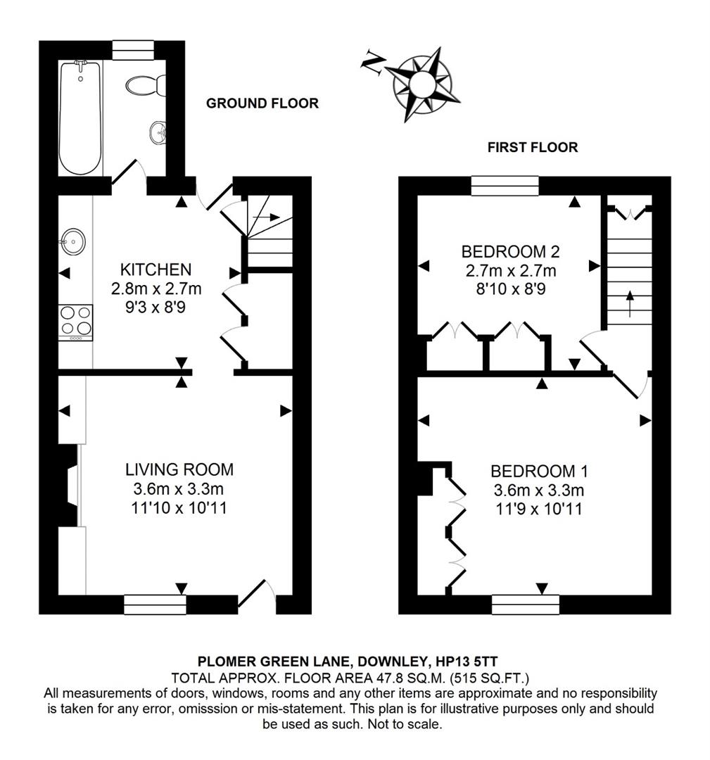 Plomer Green Lane, Downley, High HP13, 2 bedroom terraced house
