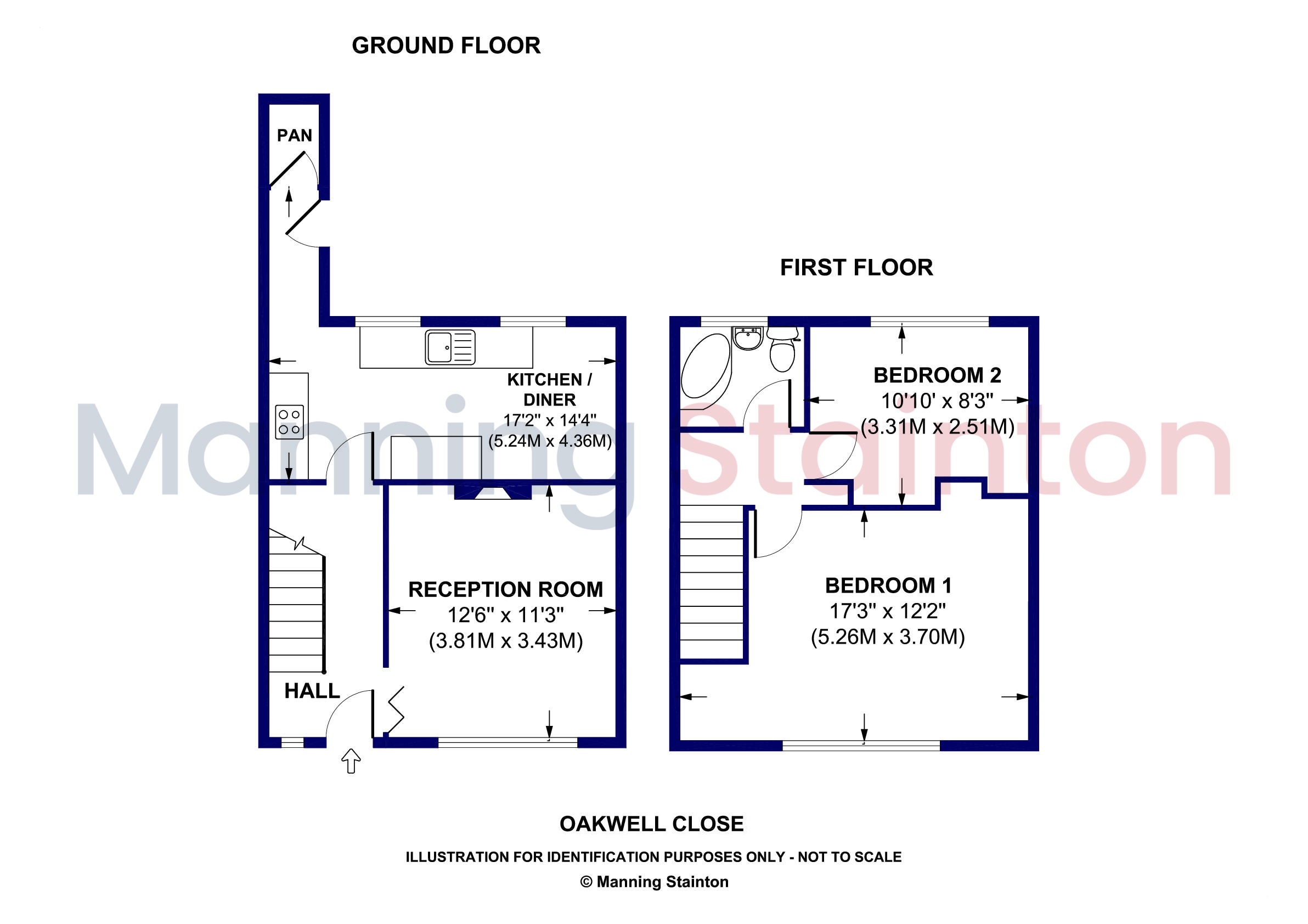28, Oakwell Close, Bradford floorplan