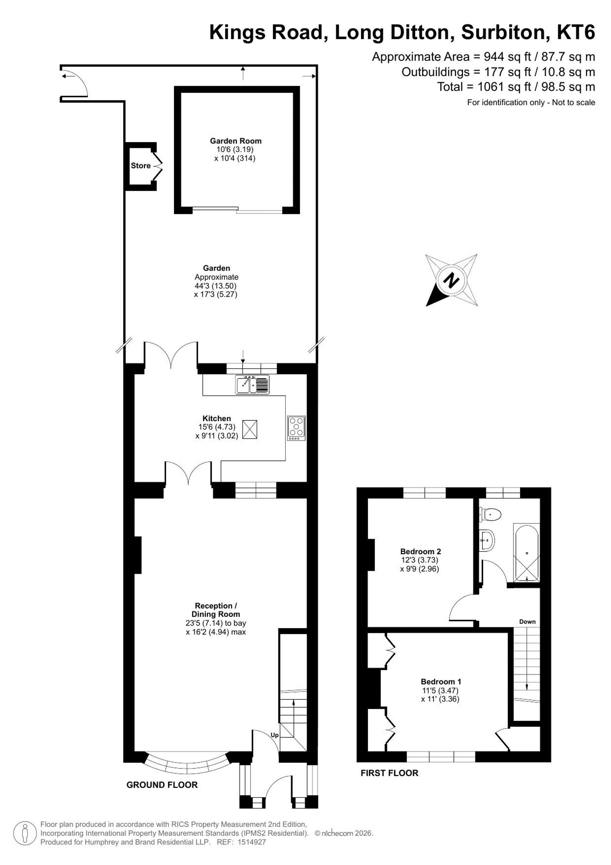 76 Kings Road, Surbiton floorplan