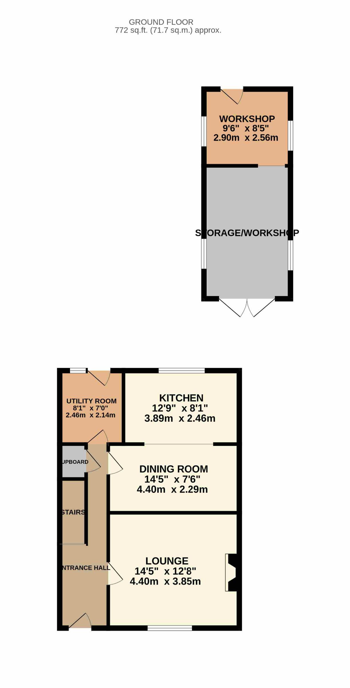 72 St. Whites Road, Cinderford floorplan