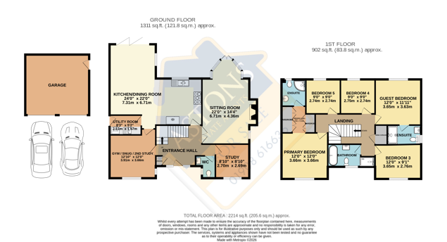 2 Chestnut Close, Northampton floorplan
