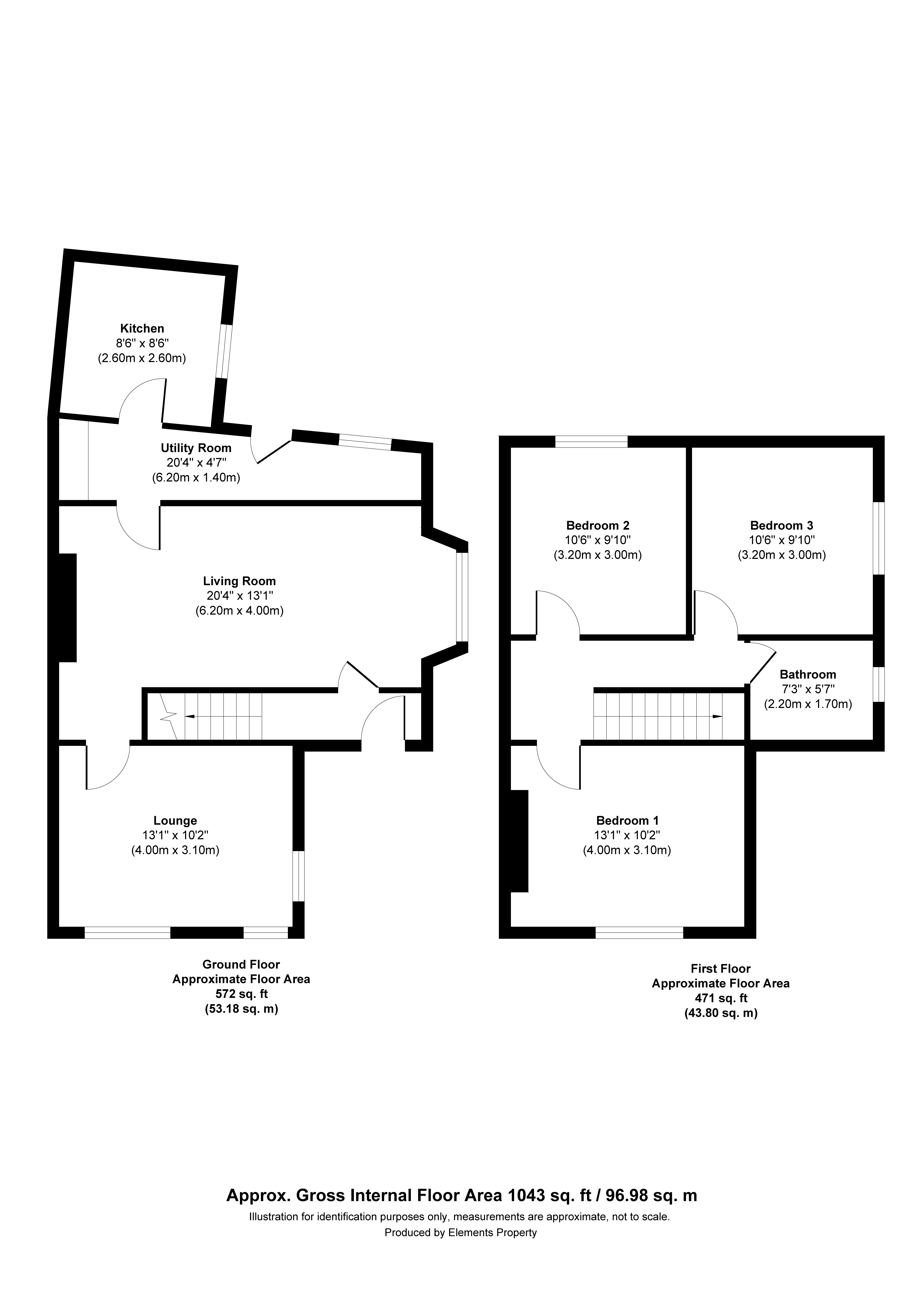 Vicarage Road, Nelson, Lancashire BB9, 3 bedroom end terrace house for