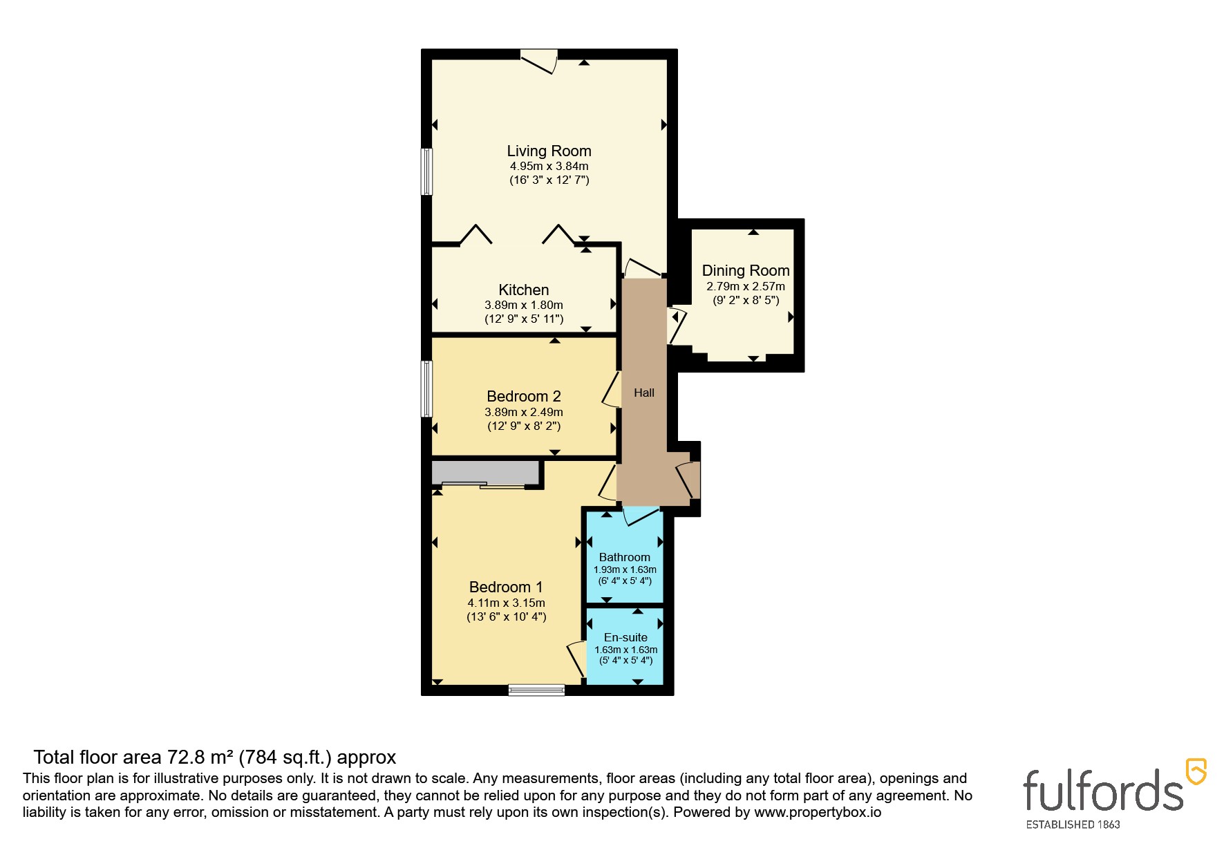 11, Woodbury Walk, Exeter floorplan