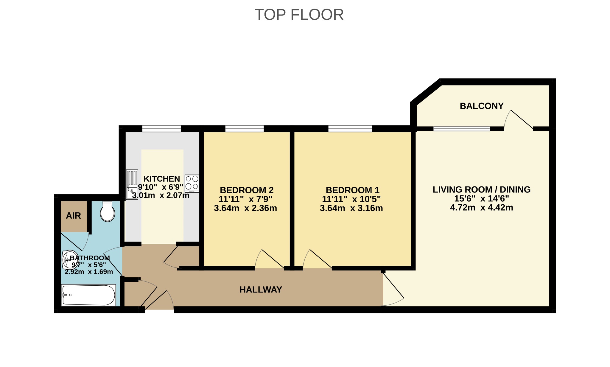 Flat G3, Elizabeth Court, Bournemouth floorplan