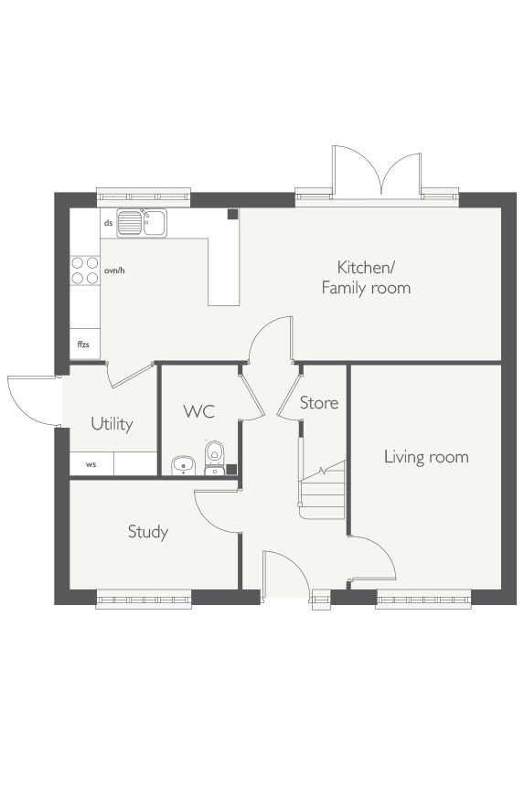 244, Higham Lane, Nuneaton floorplan