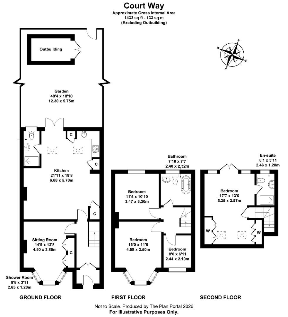 30, Court Way, London floorplan