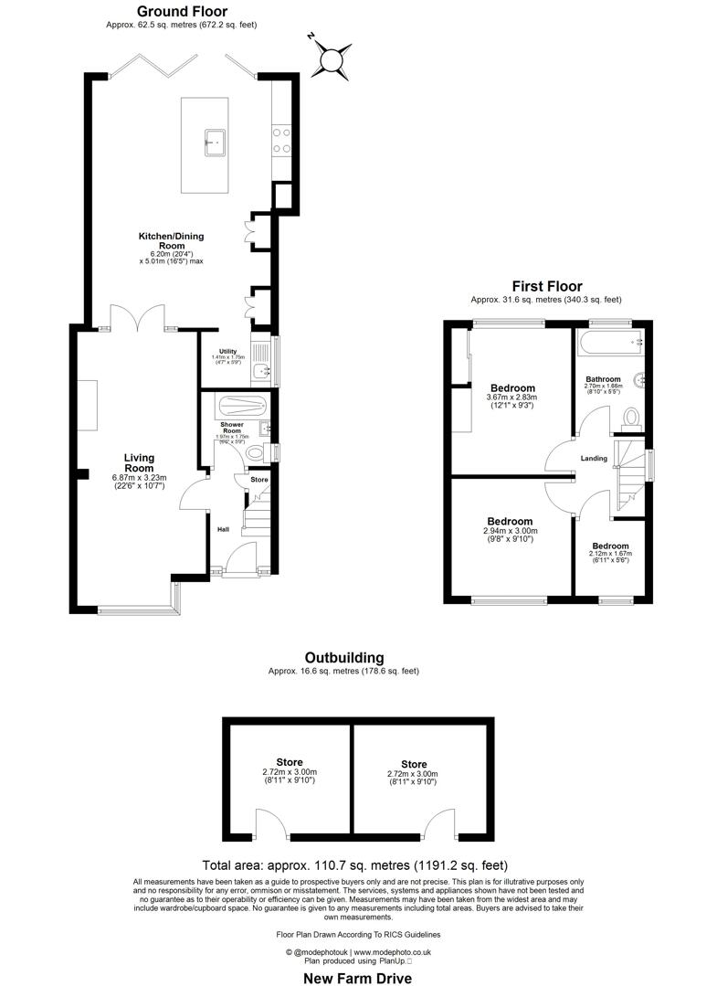 2, New Farm Drive, Romford floorplan