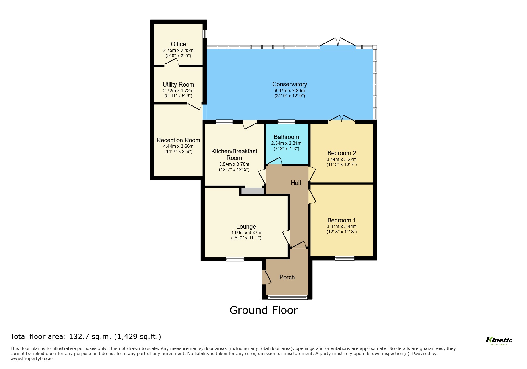 8 Almond Grove, Skellingthorpe, Lincolnshire floorplan