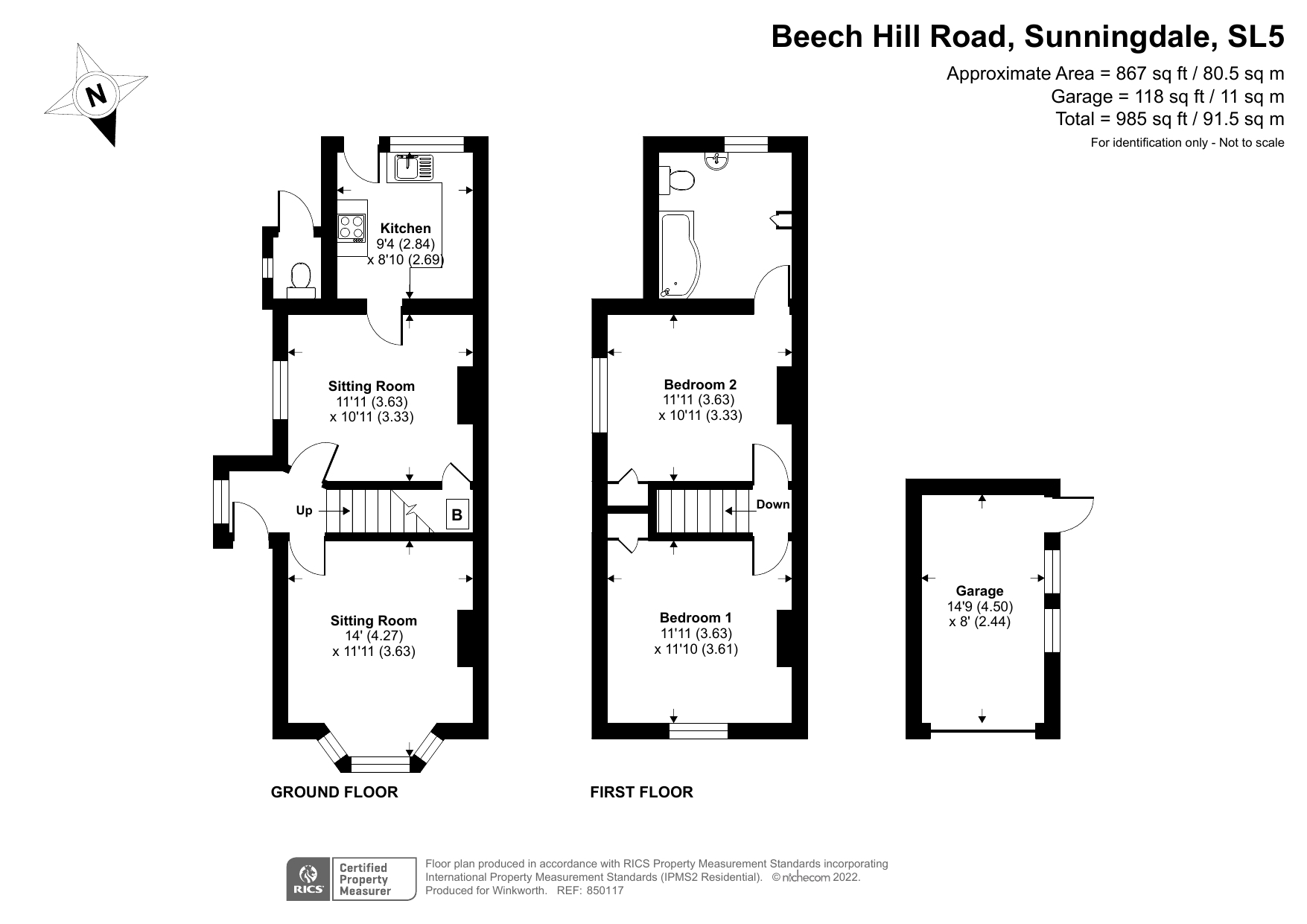 Beech Hill Road, Sunningdale SL5, 2 bedroom semidetached house for