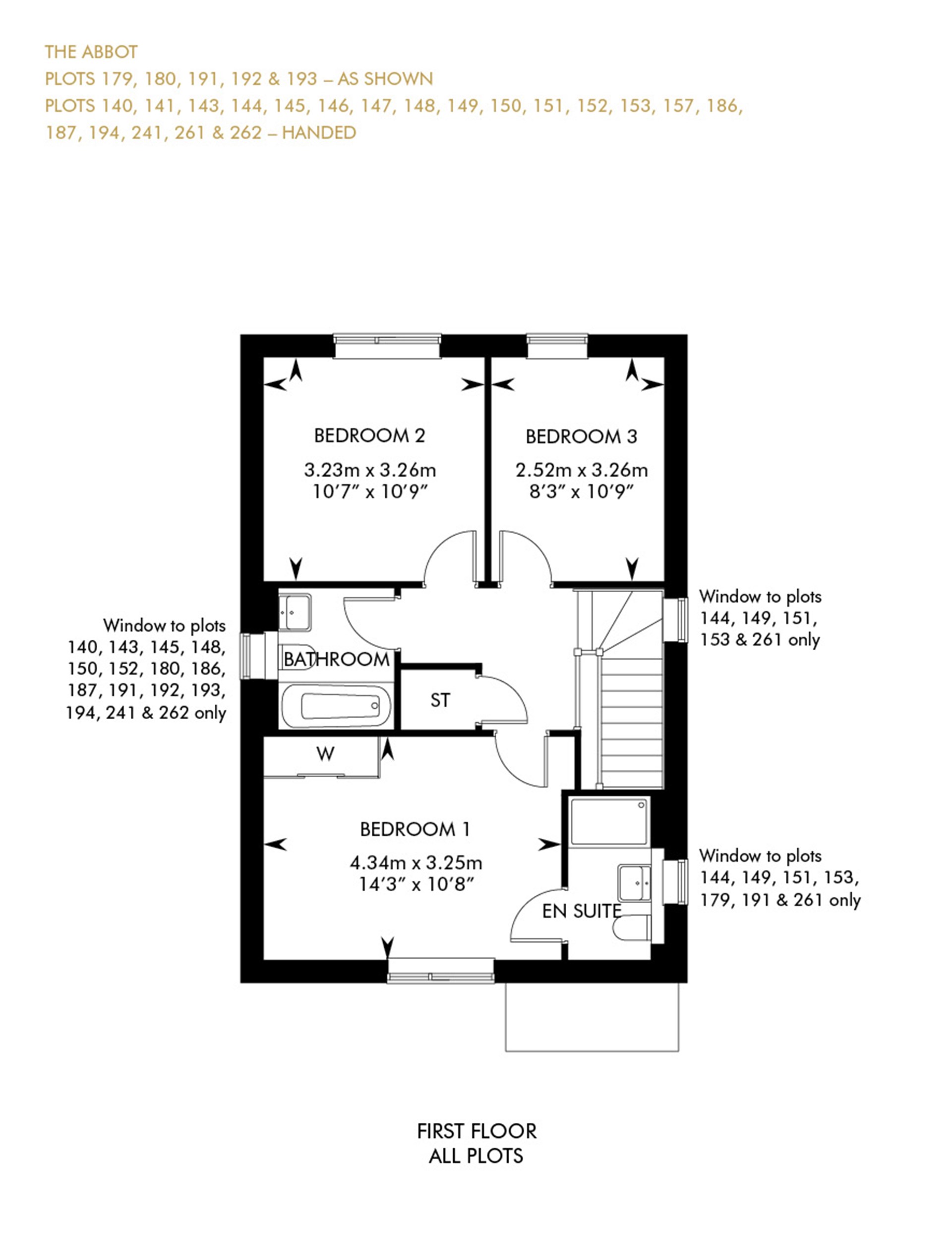"The Abbot" at Aarons Hill, Godalming GU7, 3 bedroom semidetached