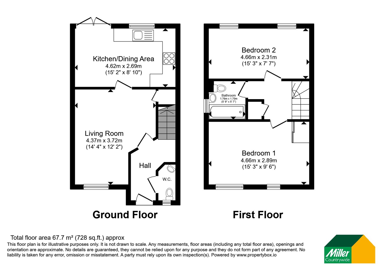 16, St. Budock Way, Cornwall floorplan