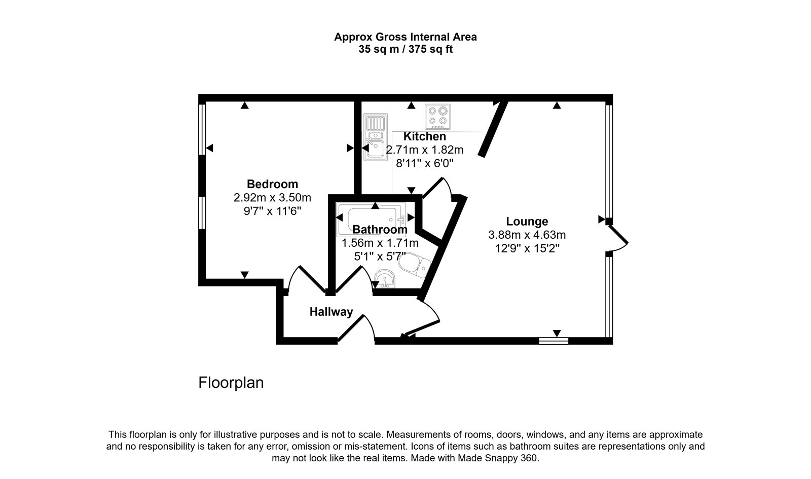 5, Church Street Apartments, Westbury floorplan