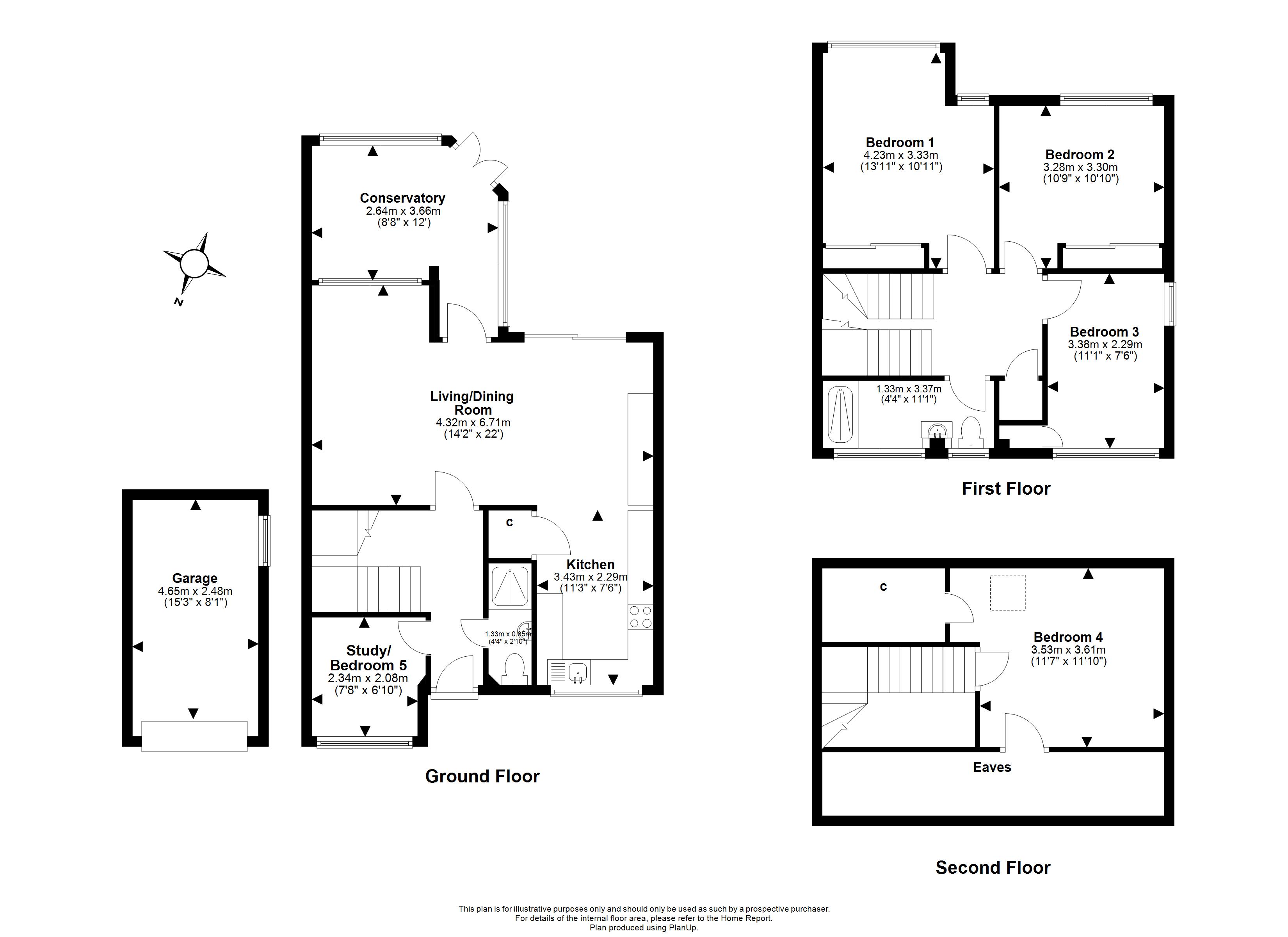 120, Craigmount Avenue North, Edinburgh floorplan