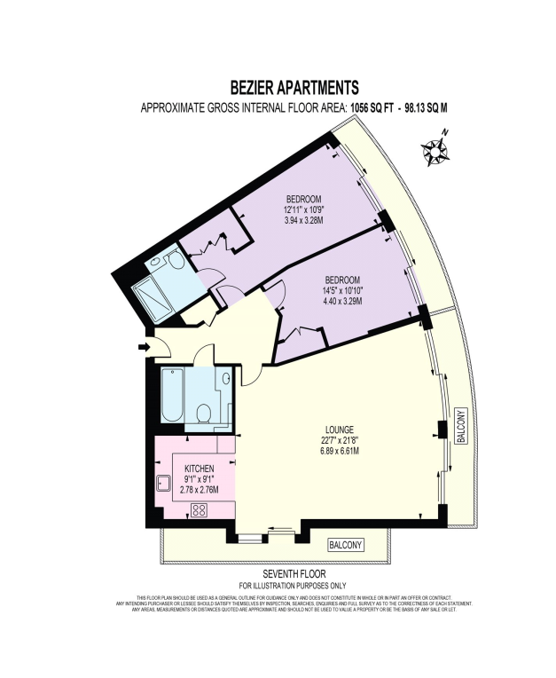 2 Bedrooms Flat to rent in Bezier Apartments, 91 City Road, London EC1Y