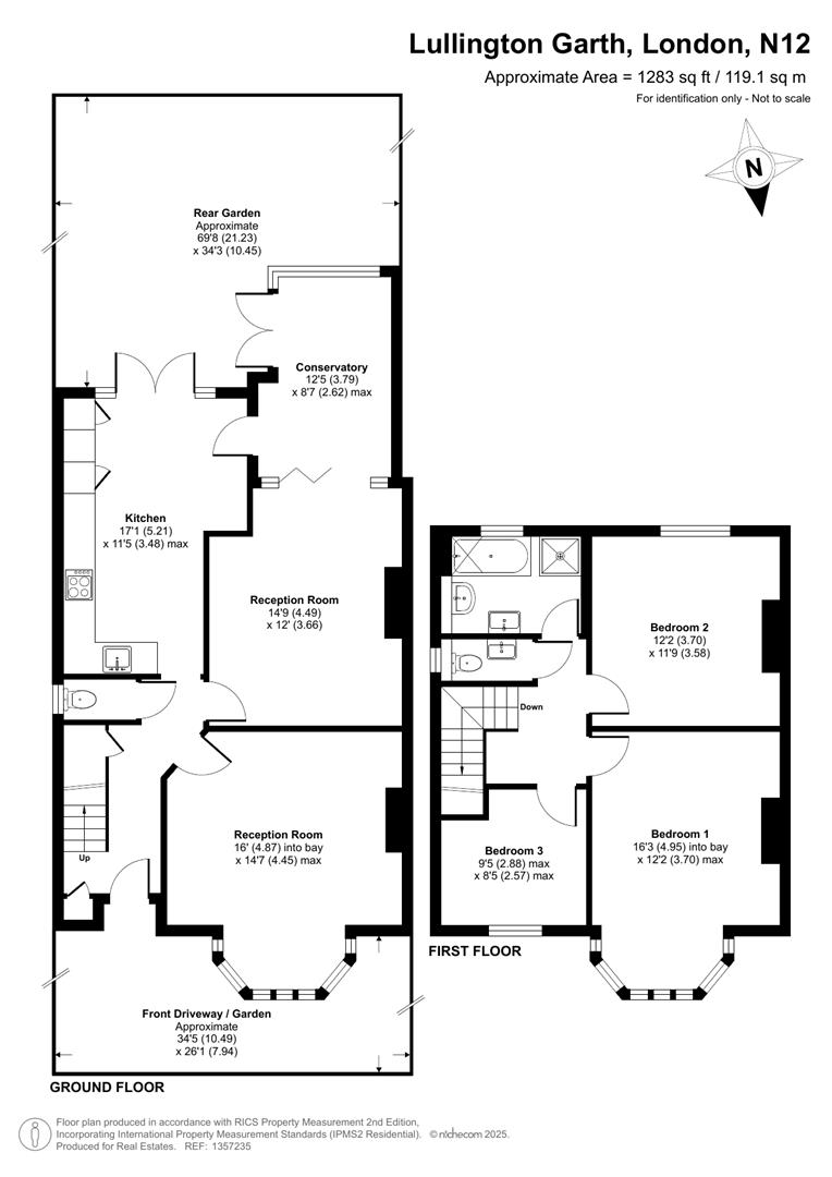 Lullington Garth, Woodside Park floorplan