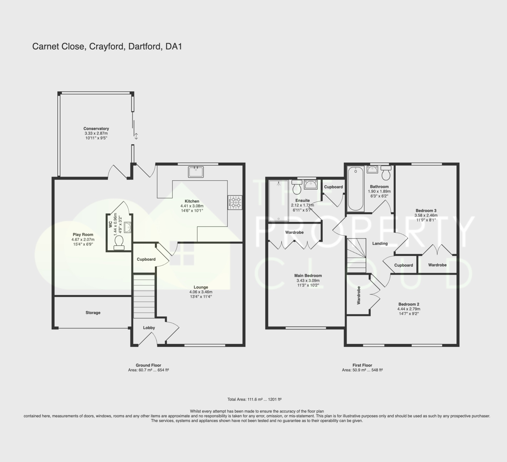 2 Carnet Close, Crayford, Kent floorplan